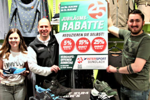 Jetzt geht‘s los…! Jubiläumsverkauf bei Intersport Gundlach