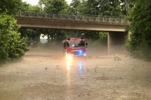 Wassermassen und Hagel gehen über Frielendorf nieder