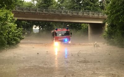 Wassermassen und Hagel gehen über Frielendorf nieder