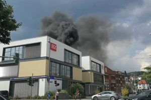 Feuer bei der „Hersfelder Zeitung“