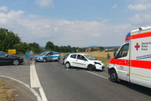 Ziegenhain: Fahrzeuge prallen an Kreuzung zusammen