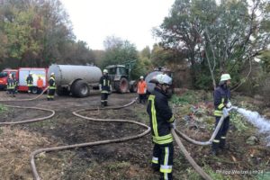 VB: Mehr als 100 Freiwillige Feuerwehrleute im Einsatz