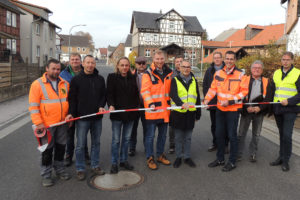 Tief- und Straßenbaumaßnahmen in der Ortsdurchfahrt Verna abgeschlossen