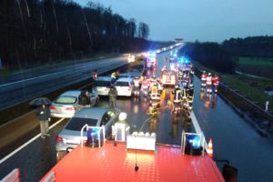 VB: Massenkarambolage auf der A5