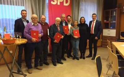 SPD Frielendorf ehrt langjährige Mitglieder