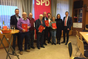 SPD Frielendorf ehrt langjährige Mitglieder