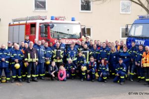 THW und Feuerwehr übten gemeinsam in Homberg