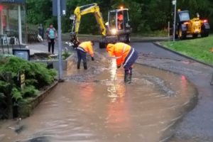 Zahlreiche Unwettereinsätze in Hessisch Lichtenau
