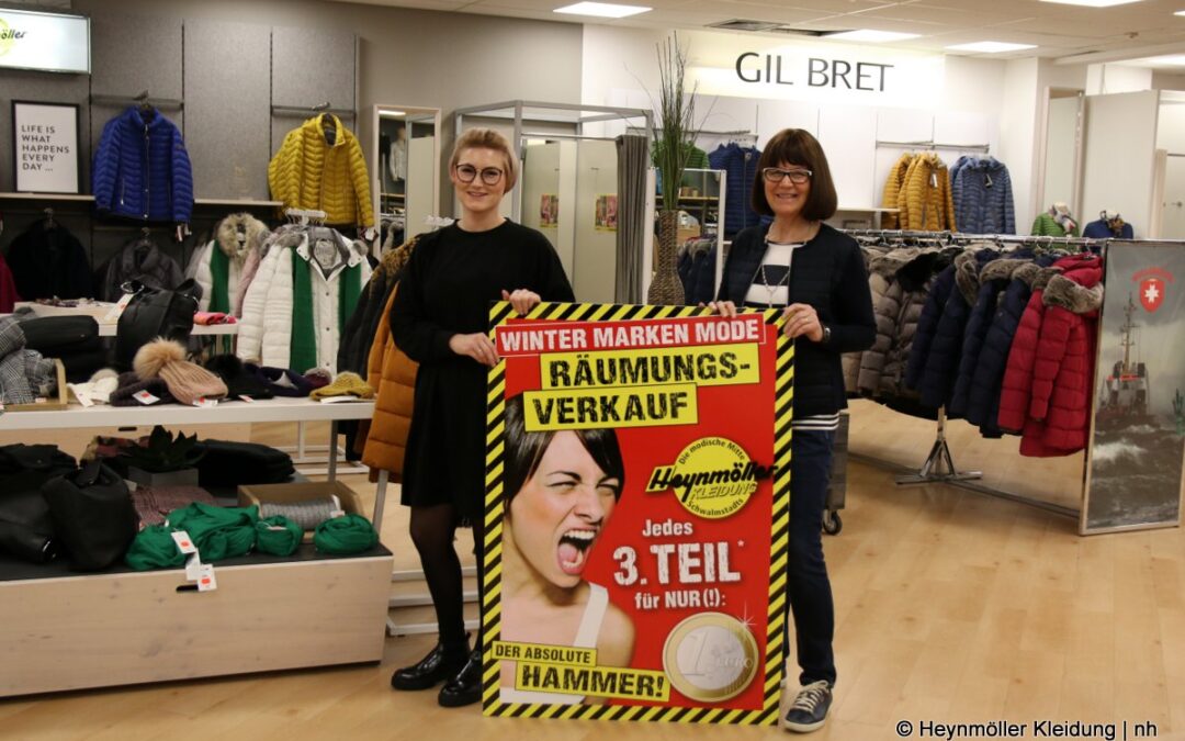 Winterschlussverkauf bei Heynmöller-Kleidung