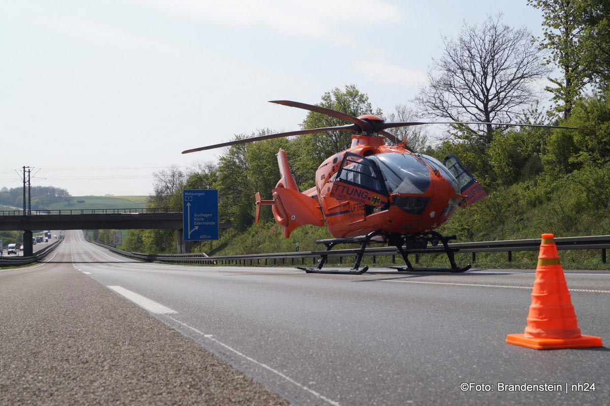 A 7: Rettungshubschrauber Bei Unfall Im Einsatz - Nh24.de