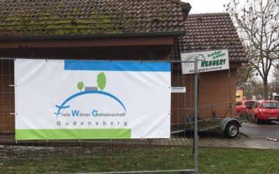 Banner und Plakate in Gudensberg geklaut