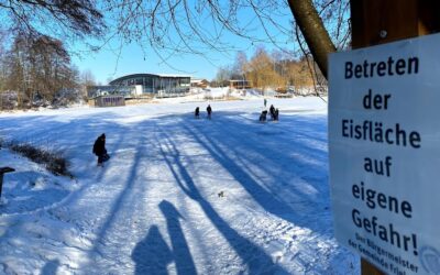 Stundenlange Suche nach möglicherweise im Eis eingebrochenen Personen