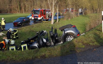 B 83: Schwerer Unfall in Höhe von Körle