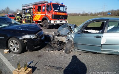 Bergshausen: Drei Schwerverletzte bei Unfall