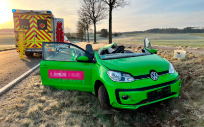 24-Jährige verletzt sich bei Alleinunfall schwer