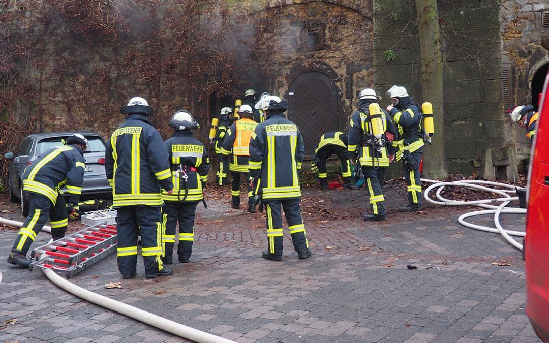 Gudensberg: Feuer in Gewölbe unter Kirche
