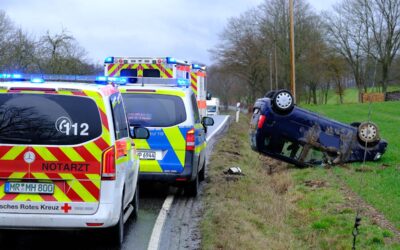 SEK: Pkw überschlug sich in Willingshausen; zwei Täter verhaftet – zwei Autos wieder da