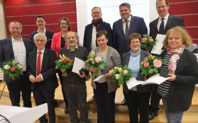 Ehrenmünzen in Gold für langjährige Kreistagsmitglieder