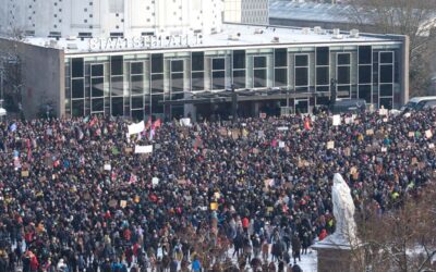 Demonstration gegen AfD und Rechtsextremismus in Kassel