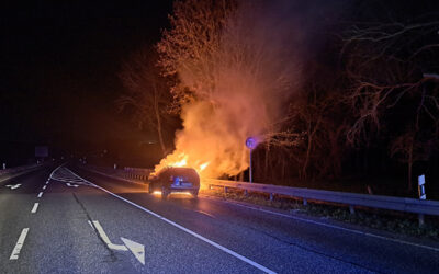 SEK: Pkw brannte auf B 3; Diebe in Treysa und Wabern