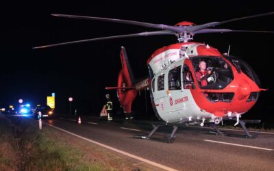 Leuchtraketen behindern Rettungshubschrauber beim Landeanflug
