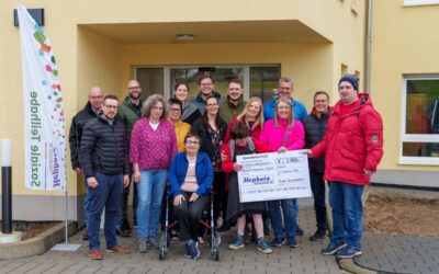 Spende über 2.500 Euro an die neue Einrichtung Hephatas in Flieden