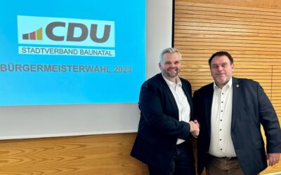 CDU unterstützt Bürgermeisterkandidatur von Daniel Jung