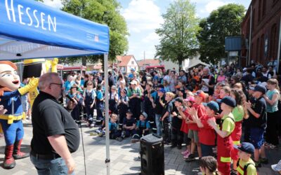 Kreiskinderfeuerwehrtag in Wabern mit rund 300 Kindern