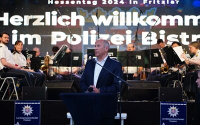 Hessentag: Polizei-Bistro eröffnet; Fahrradcodierung