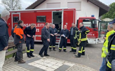 Einsatzkräfte simulieren Waldbrandbekämpfung