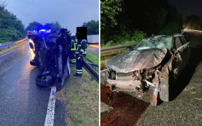 Unfall auf der A 7: 70.000 Euro Schaden – Fahrer unverletzt; u. a.