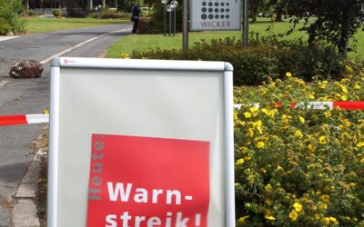 DGB-Frittenmobil macht in Bad Wildungen auf Tarifverhandlungen aufmerksam