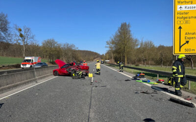 Schwerverletzter bei Unfall auf der B 7 bei Vellmar