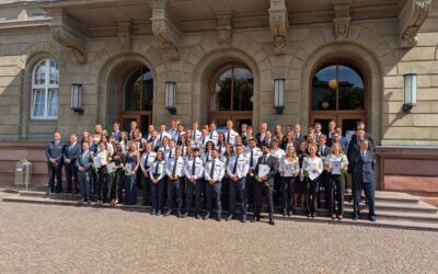 405 neue Polizisten verstärken die Polizei Hessen