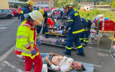 Großübung des Zivilschutzes in Wesertal