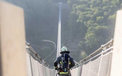 Weltrekordversuch auf dem Highwalk in Rotenburg