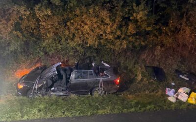Drei schwere Lkw-Unfälle auf Autobahnen 5 und 7