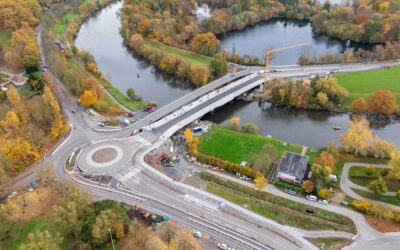 Neue Damaschkebrücke und Kreisverkehr für den Verkehr freigegeben
