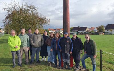 Neuer Storchenmast in Ziegenhain