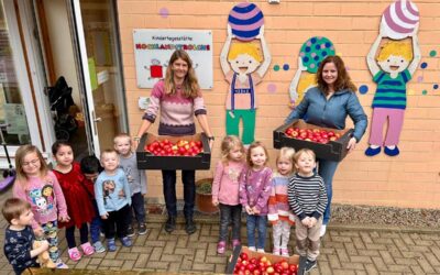 Rotary Club Schwalmstadt verteilt 15.000 Äpfel an Kinder